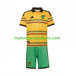 Camiseta de Fútbol Jamaica Niño Casa Copa Mundial 2026 Manga Corta