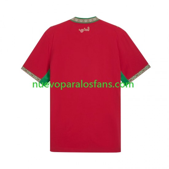 Camiseta de Fútbol Marruecos Hombre Casa Copa Mundial 2026 Manga Corta