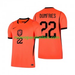 Camiseta de Fútbol Países Bajos Denzel Dumfries 22 Hombre Casa Copa Mundial 2026 Manga Corta