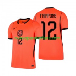 Camiseta de Fútbol Países Bajos Jeremie Frimpong 12 Hombre Casa Copa Mundial 2026 Manga Corta