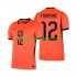 Camiseta de Fútbol Países Bajos Jeremie Frimpong 12 Hombre Casa Copa Mundial 2026 Manga Corta