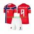 Camiseta de Fútbol Noruega Erling Haaland 9 Niño Casa Copa Mundial 2026 Manga Corta