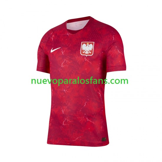 Camiseta de Fútbol Polonia Hombre Exterior 2026 2027 Manga Corta
