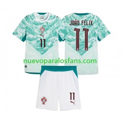 Camiseta de Fútbol Portugal Joao Felix 11 Niño Exterior 2026 2027 Manga Corta