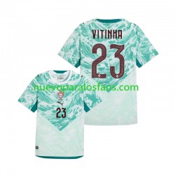 Camiseta de Fútbol Portugal Vitinha 23 Hombre Exterior Copa Mundial 2026 Manga Corta