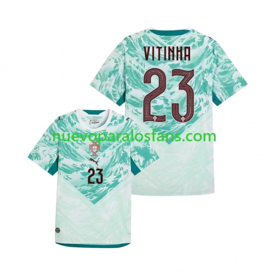 Camiseta de Fútbol Portugal Vitinha 23 Hombre Exterior Copa Mundial 2026 Manga Corta