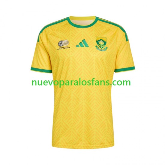 Camiseta de Fútbol Sudáfrica Hombre Casa Copa Mundial 2026 Manga Corta