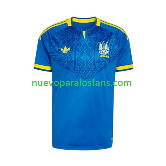 Camiseta de Fútbol Ucrania Hombre Exterior Copa Mundial 2026 Manga Corta
