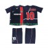 Camiseta de Fútbol AC Milan RONALDINHO 10 2003 Retro Niño Casa 2002 Manga Corta