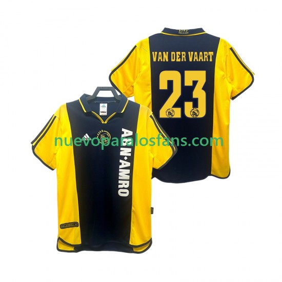 Camiseta de Fútbol AFC Ajax VAN DER VAART 23 2000 2001 Retro Hombre Exterior Manga Corta