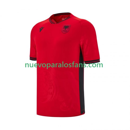 Camiseta de Fútbol Albania Hombre Casa 2025-2026 Manga Corta