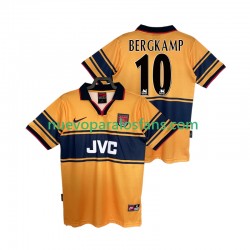 Camiseta de Fútbol Arsenal BERGKAMP10 1997 Retro Hombre Exterior 1999 Manga Corta