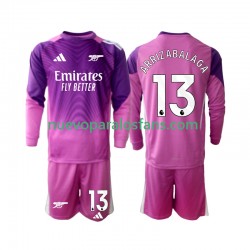 Camiseta de Fútbol Arsenal Kepa Arrizabalaga 13 Portero Niño Tercera 2025-2026 Manga Larga