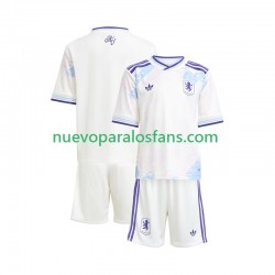 Camiseta de Fútbol Aston Villa Niño Tercera 2025-2026 Manga Corta