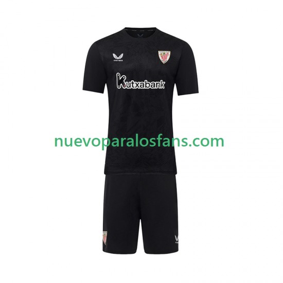 Camiseta de Fútbol Athletic Bilbao Portero Niño Casa 2025-2026 Manga Corta
