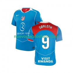 Camiseta de Fútbol Atlético Madrid Alexander Sorloth 9 Hombre Tercera 2025-2026 Manga Corta