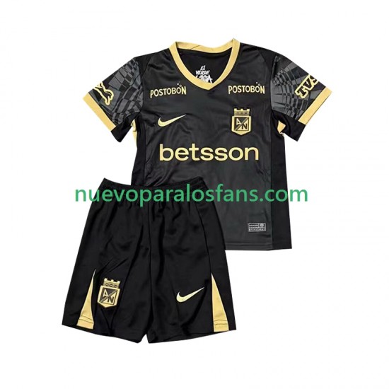 Camiseta de Fútbol Atletico Nacional Niño Exterior 2025 Manga Corta