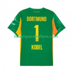 Camiseta de Fútbol Borussia Dortmund Gregor Kobel 1 Portero Hombre Casa 2025-2026 Manga Corta