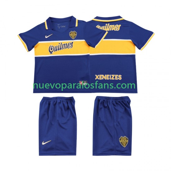 Camiseta de Fútbol CA Boca Juniors 1996 1997 Retro Niño Casa Manga Corta