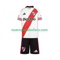 Camiseta de Fútbol CA River Plate Niño Casa 2025-2026 Manga Corta