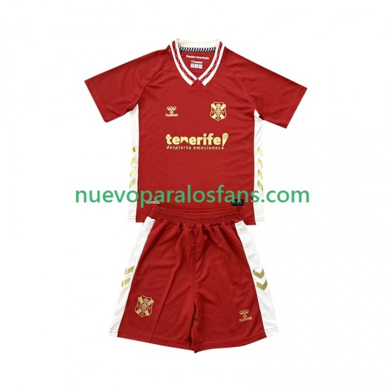 Camiseta de Fútbol CD Tenerife Niño Exterior 2025-2026 Manga Corta