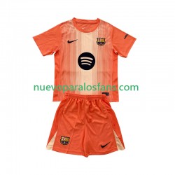 Camiseta de Fútbol FC Barcelona Portero Niño Cuarto 2025-2026 Manga Corta