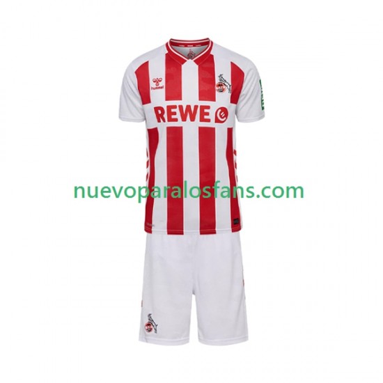 Camiseta de Fútbol FC Köln Niño Casa 2025-2026 Manga Corta