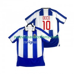 Camiseta de Fútbol FC Porto DECO 10 2003 Retro Hombre Casa 2004 Manga Corta
