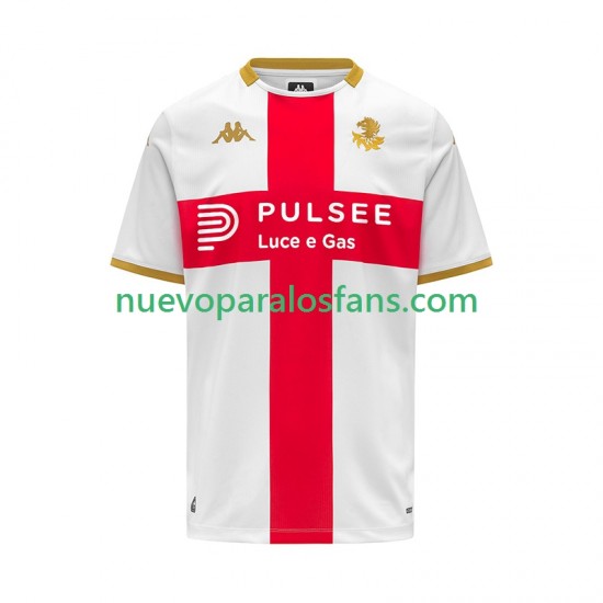 Camiseta de Fútbol Genoa Hombre Exterior 2025-2026 Manga Corta