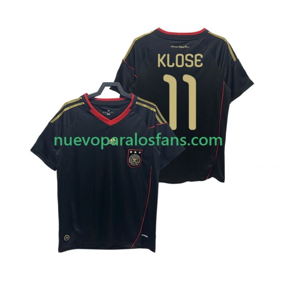 Camiseta de Fútbol Alemania KLOSE 11 Retro Hombre Exterior 2010 Manga Corta