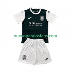 Camiseta de Fútbol Hibernian Niño Casa 2025-2026 Manga Corta