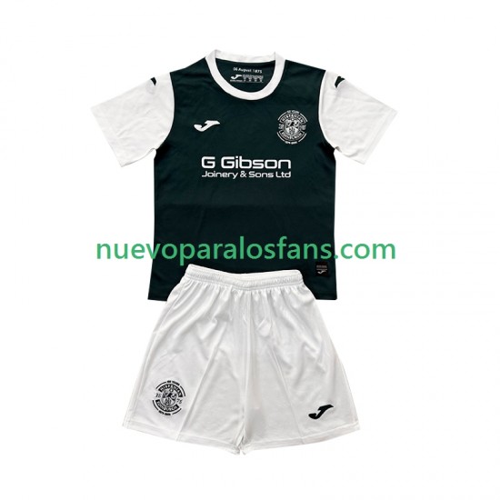 Camiseta de Fútbol Hibernian Niño Casa 2025-2026 Manga Corta
