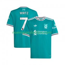 Camiseta de Fútbol Liverpool Florian Wirtz 7 Hombre Tercera 2025-2026 Manga Corta