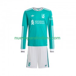 Camiseta de Fútbol Liverpool Niño Tercera 2025-2026 Manga Larga