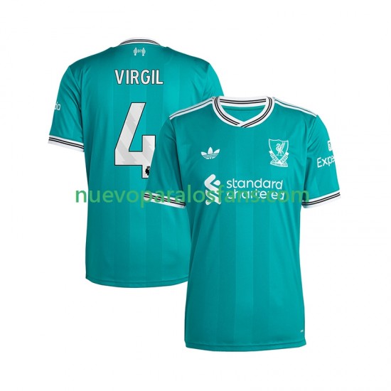 Camiseta de Fútbol Liverpool Virgil van Dijk 4 Hombre Tercera 2025-2026 Manga Corta