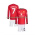 Camiseta de Fútbol Manchester United Cristiano Ronaldo 7 Niño Casa 2025-2026 Manga Larga