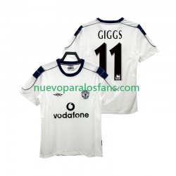 Camiseta de Fútbol Manchester United GIGGS 11 2000 2001 Retro Hombre Exterior Manga Corta