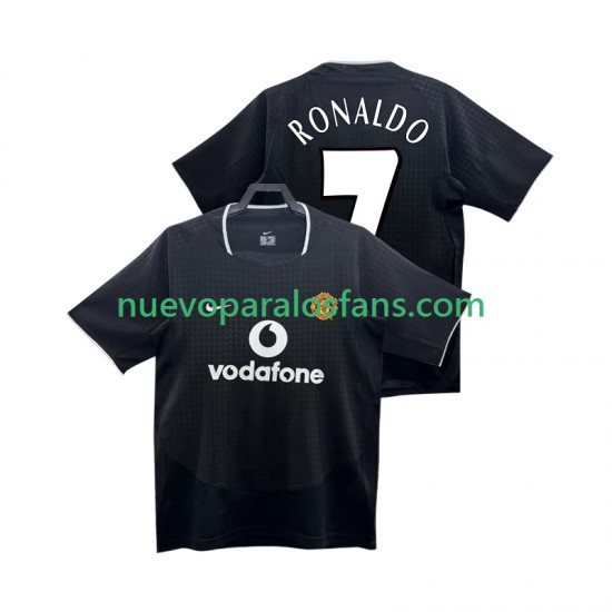 Camiseta de Fútbol Manchester United RONALDO 7 Retro Hombre Exterior 2004 2002 Manga Corta
