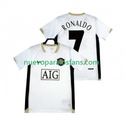 Camiseta de Fútbol Manchester United RONALDO 7 -2007 Retro Hombre Exterior 2006 Manga Corta