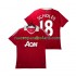 Camiseta de Fútbol Manchester United SCHOLES 18 Retro Hombre Casa 2011 2010 Manga Corta