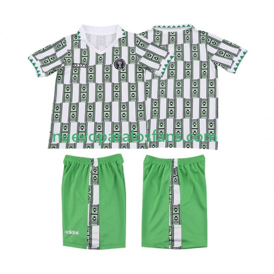 Camiseta de Fútbol Nigeria Retro Niño Exterior 1994 Manga Corta