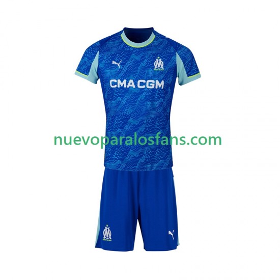 Camiseta de Fútbol Olympique de Marsella Niño Tercera 2025-2026 Manga Corta