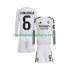 Camiseta de Fútbol Real Madrid Camavinga 6 Niño Casa 2025-2026 Manga Larga