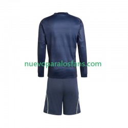 Camiseta de Fútbol Real Madrid Niño Exterior 2025-2026 Manga Larga