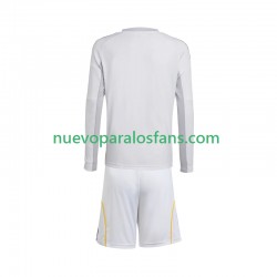 Camiseta de Fútbol Real Madrid Niño Casa 2025-2026 Manga Larga