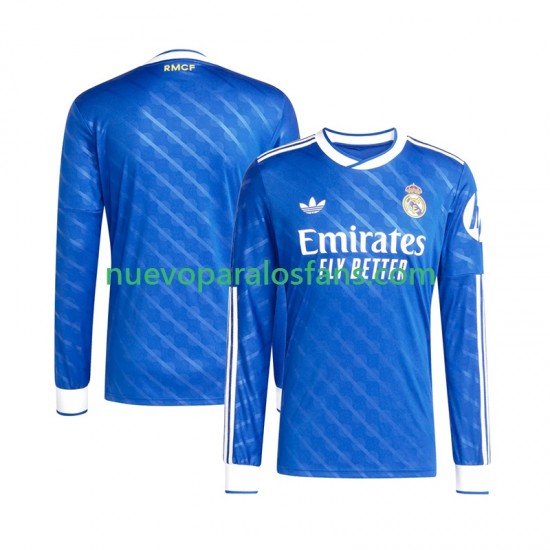 Camiseta de Fútbol Real Madrid Hombre Tercera 2025-2026 Manga Larga