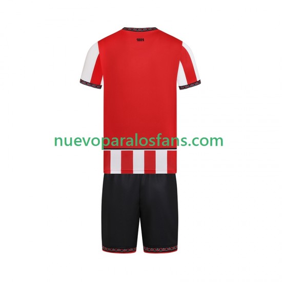 Camiseta de Fútbol Sheffield United Niño Casa 2025-2026 Manga Corta