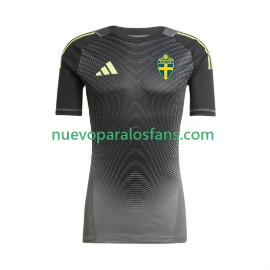 Camiseta de Fútbol Suecia Portero Hombre Exterior 2025-2026 Manga Corta