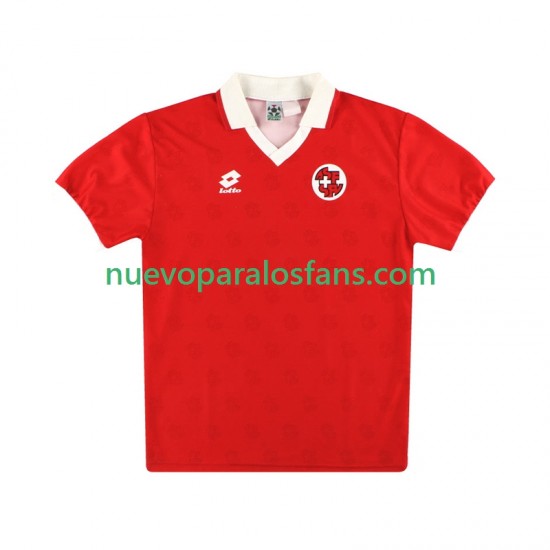 Camiseta de Fútbol Suiza Retro Hombre Casa 1994 Manga Corta