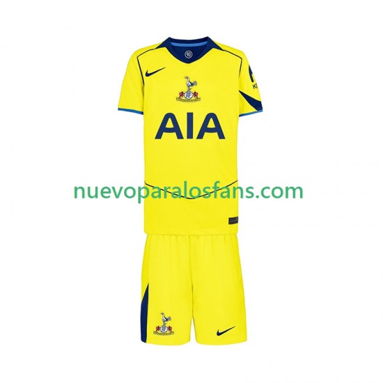 Camiseta de Fútbol Tottenham Hotspur Niño Tercera 2025-2026 Manga Corta